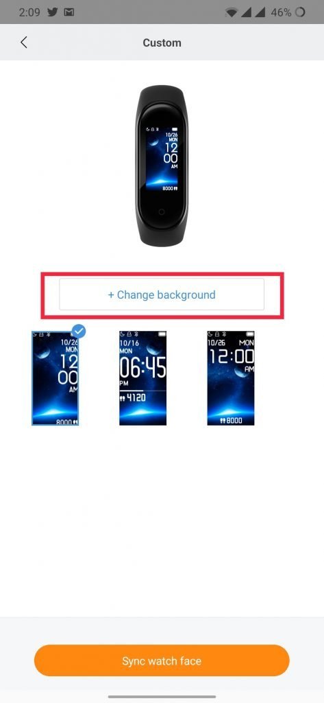 mi band 4 custom watch face