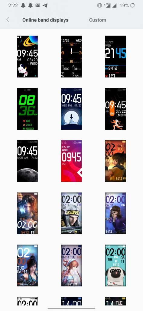 Mi Band 4 Custom Watch Faces