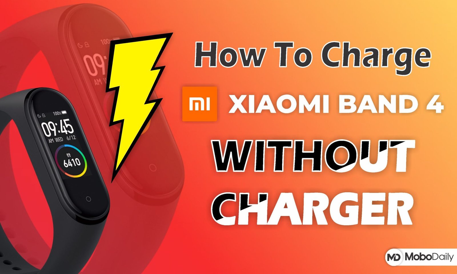 how to charge mi band 4 - MoboDaily