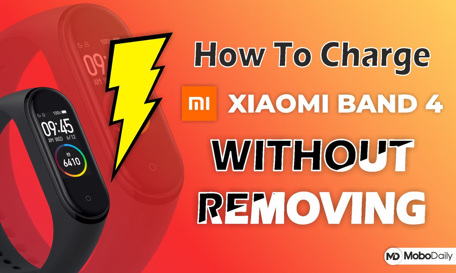 how to charge mi band 4 without removing - MoboDaily