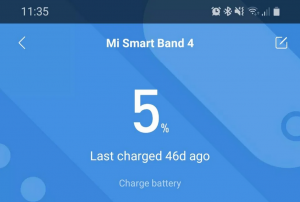 mi band 4 battery life