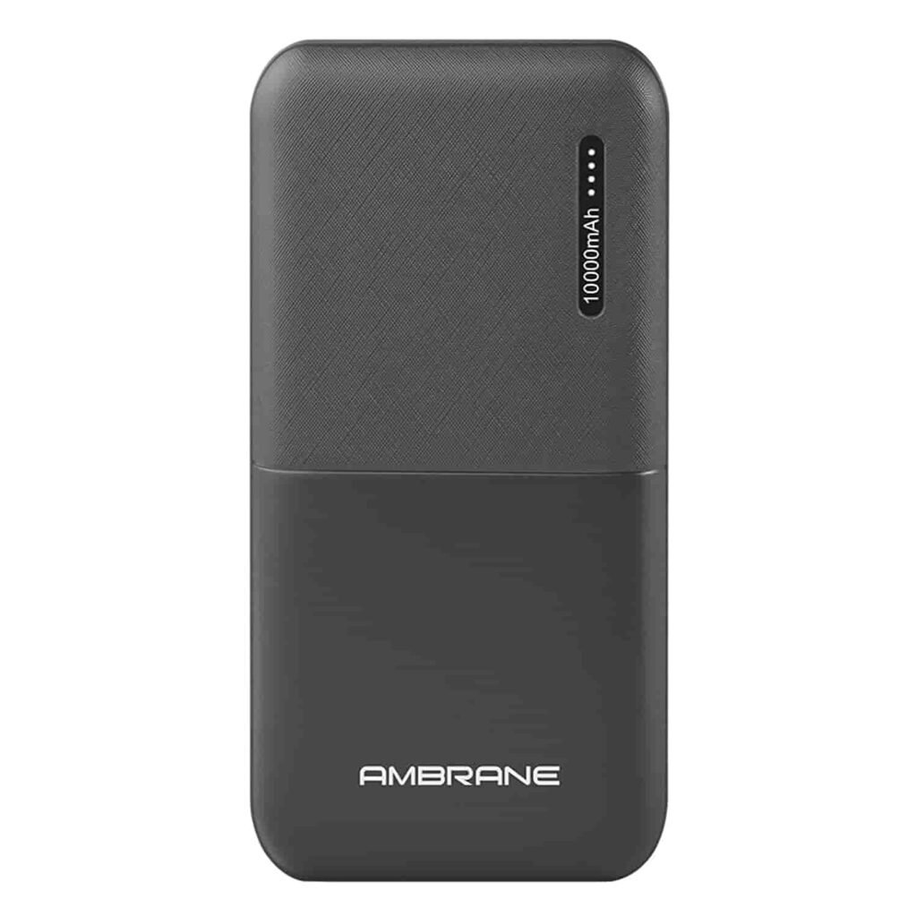 Ambrane 10000mAh Li-Polymer Compact Slim Powerbank
