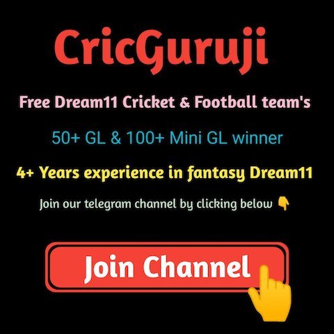 CricGuruji - Dream11 Fantasy Telegram Channel