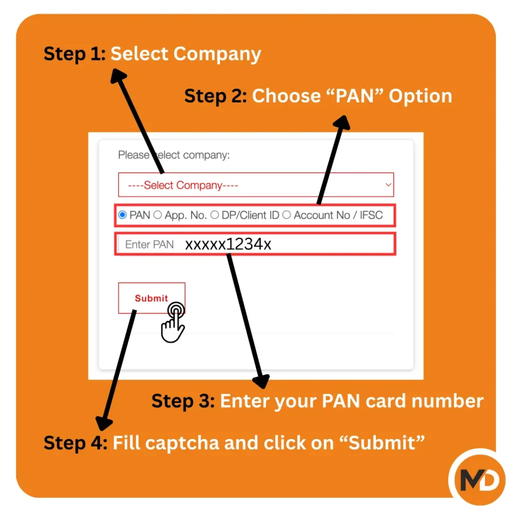 how to check ipo allotment status using pan card