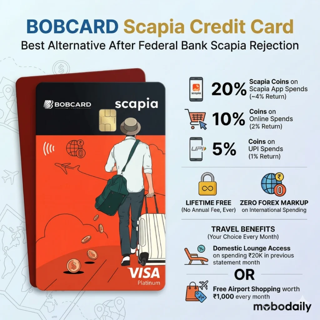 BOBCARD SCAPIA CARD - Best alternative after the Federal Scapia rejection