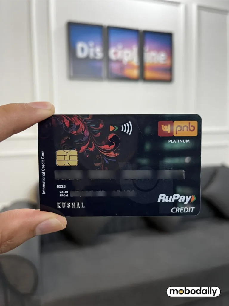 PNB Platinum RuPay Credit Card Design and Hands On
