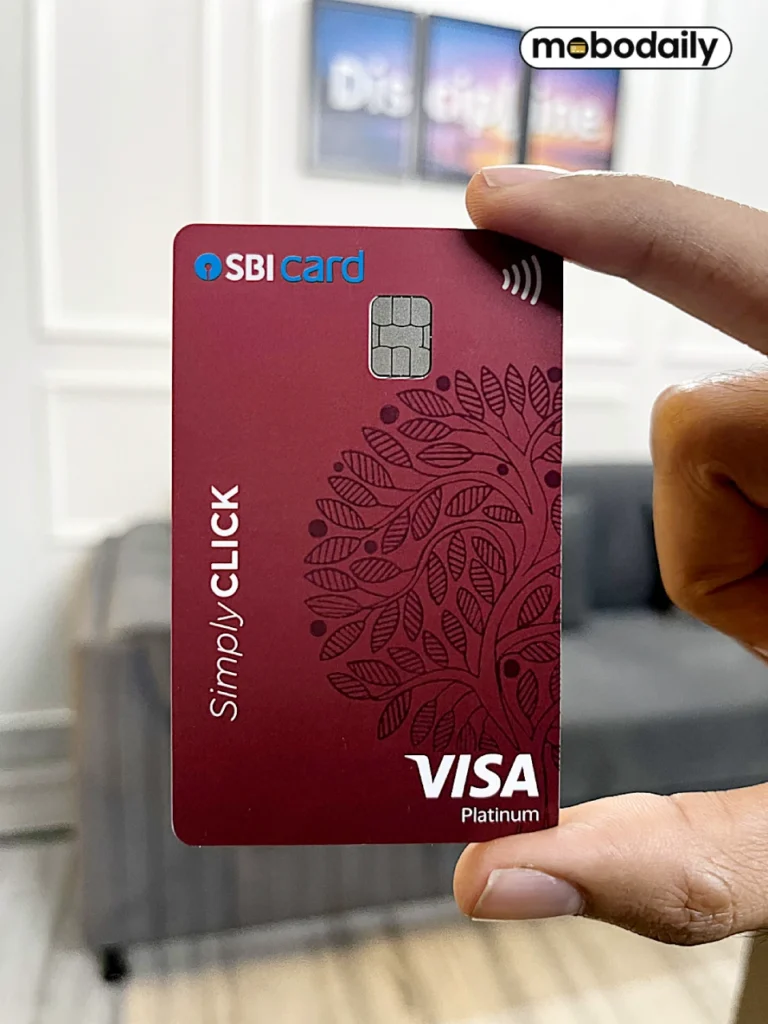 SBICard SimplyCLICK Hands On Image after unboxing