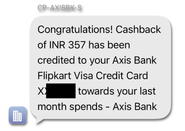 Flipkart Axis Credit Card Cashback Credit Proof