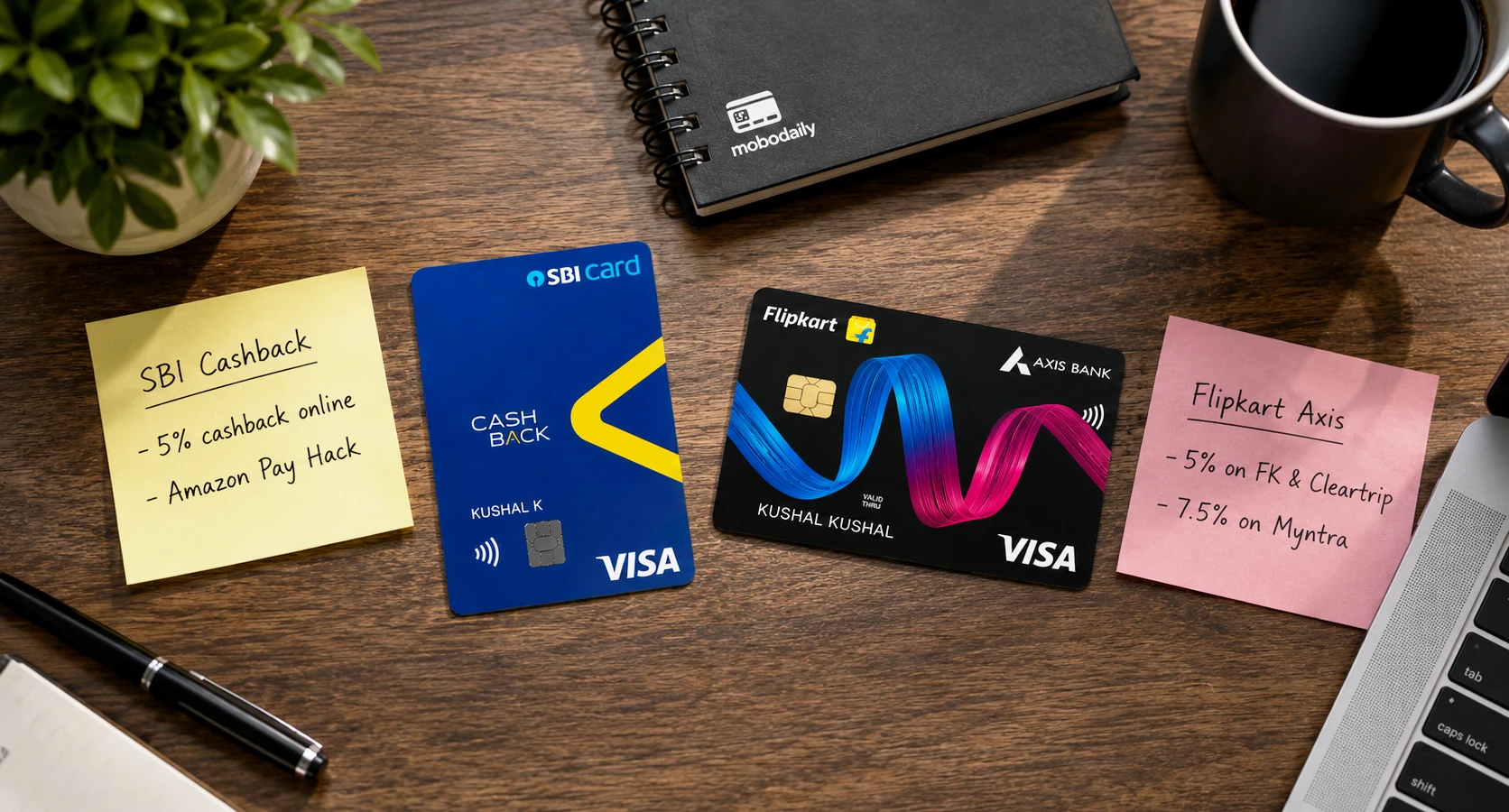 SBI Cashback vs Flipkart Axis Bank Credit Card comparison 2026 — Mobodaily