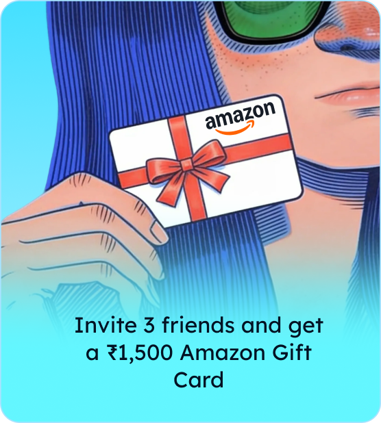 Refer Scapia Card to 3 friends and earn ₹1,500 Amazon gift card