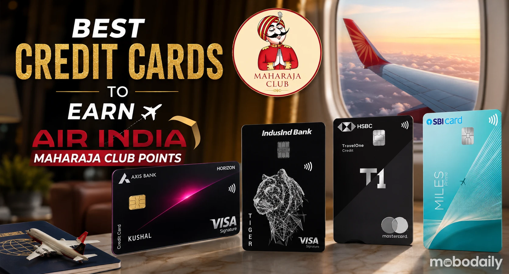 Guide on 5 Best Credit Cards to Earn Air India Maharaja Club Points in 2026